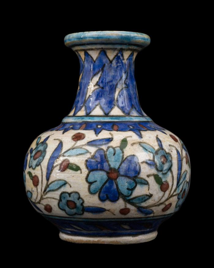 Armenian ceramic vase produced by the Joint Workshop, Jerusalem, 1921-1948