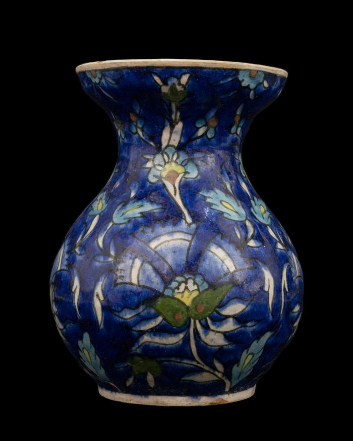 Armenian ceramic vase produced by the Dome of the Rock Tile Workshop , Jerusalem, 1919-1948