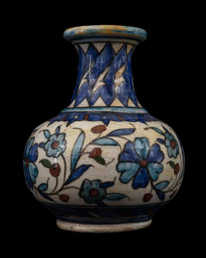 Armenian ceramic vase produced by the Joint Workshop, Jerusalem, 1921-1948