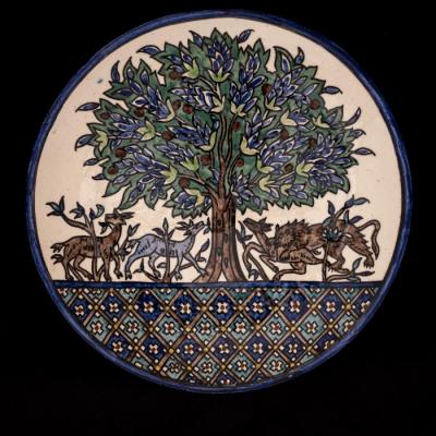 Armenian ceramics plate production of Joint Workshop - Jerusalem, 1921–1948