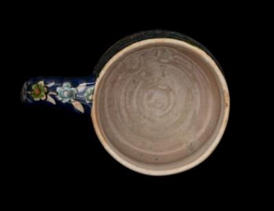 Armenian ceramic cup produced by the Tiles of the Dome of the Rock workshop, Jerusalem, 1919-1948

