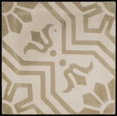 A Coloured Cement Tile and the Mold Used to Manufacture It,