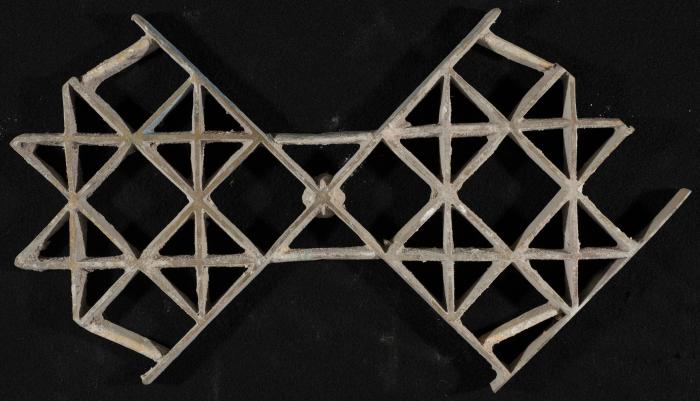 A Coloured Cement Tile and the Mold Used to Manufacture It, 