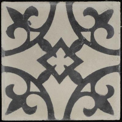 A Coloured Cement Tile and the Mold Used to Manufacture It, "Musallabah Carpet"