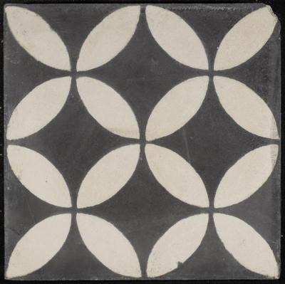 A Coloured Cement Tile and the Mold Used to Manufacture it, the "Pigeon Egg", 1930s