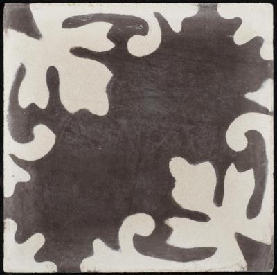 A Coloured Cement Tile and the Mold Used to Manufacture It, the "Scorpion Carpet",1940s