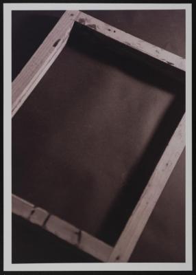 Silkscreen frame of Shaheed Lou