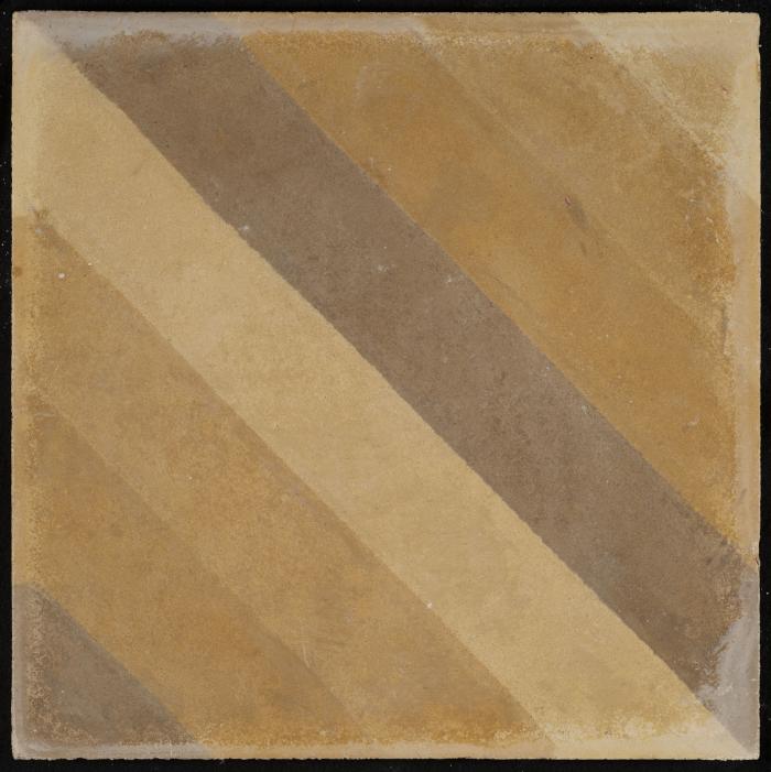 A Coloured Cement Tile and the Mold Used to Manufacture It, the 