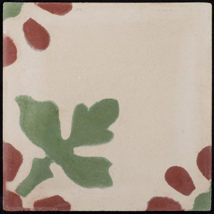 A Coloured Cement Tile and the Mold Used to Manufacture It, the 