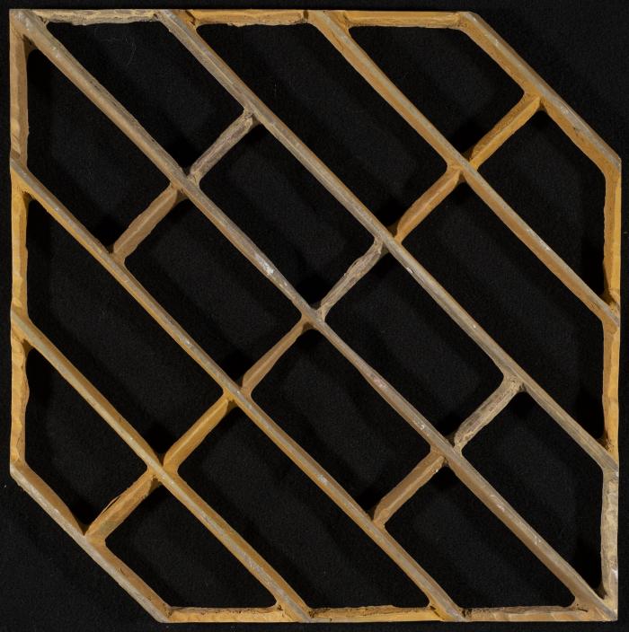 A Coloured Cement Tile and the Mold Used to Manufacture It, the 