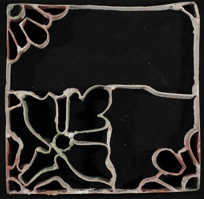 A Coloured Cement Tile and the Mold Used to Manufacture It, the 