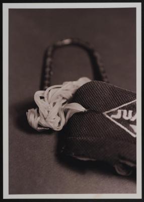 The Sling of Shaheed Bashir Shilweet Displayed at the '100 Shaheeds - 100 Lives' Exhibition, Feb 2001