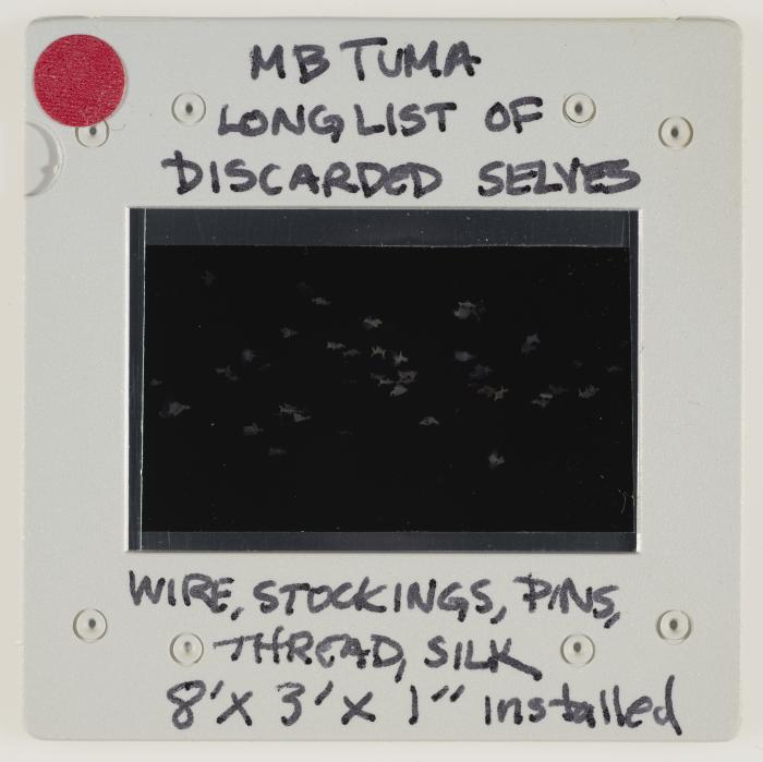 'Long List' is an artwork by the artist Mary Tuma, 1990s