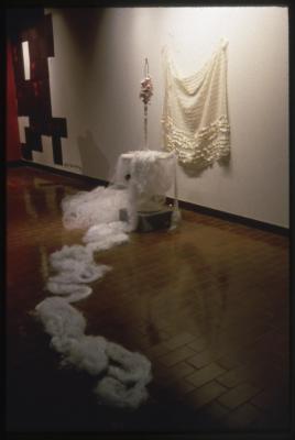 "Dressing Rooms and Secret Places" an artwork by artist Mary Tuma, 1999