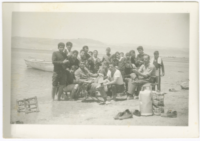 A Group of People at the Beach, the 1950s