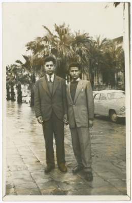 Omar al-Qasim with a Friend, the 1960s