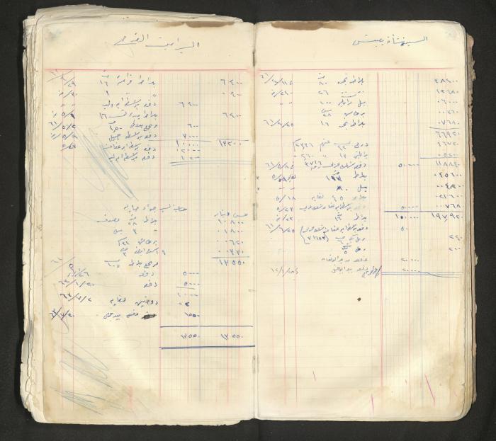 An account book belonging to The Aslan Tile Factory, Nablus, 1961-1969 
