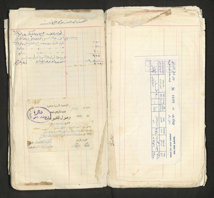 An account book belonging to The Aslan Tile Factory, Nablus, 1961-1969 