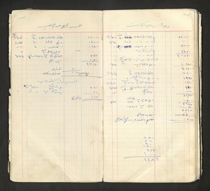 An account book belonging to The Aslan Tile Factory, Nablus, 1961-1969 