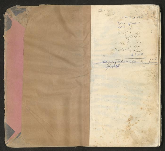 An account book belonging to The Aslan Tile Factory, Nablus, 1961-1969 