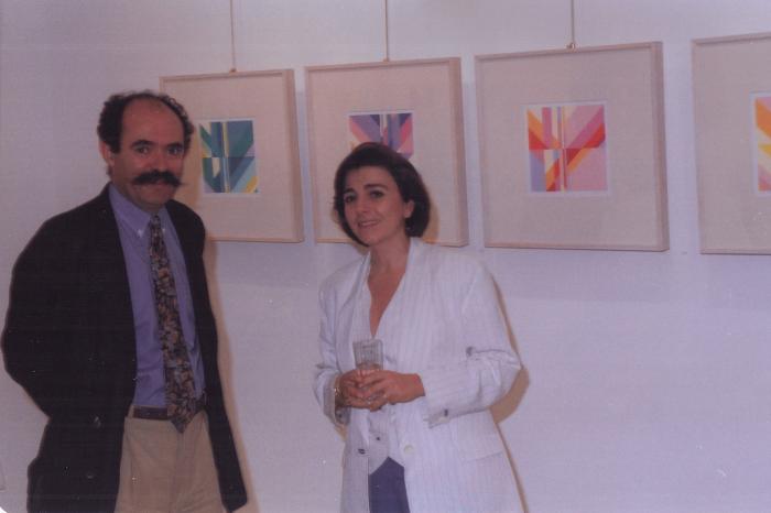 Opening of Artist Kamal Boullata's Exhibition, Damascus, 1994