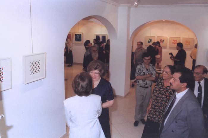 Opening of Artist Kamal Boullata's Exhibition, Damascus, 1994