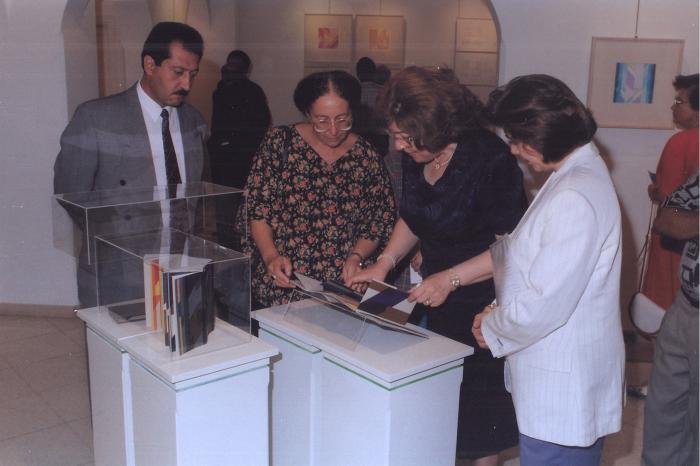 Opening of Artist Kamal Boullata's Exhibition, Damascus, 1994
