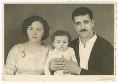 Sharifa al-Shalabi and Her Family, Nablus, the 1960s