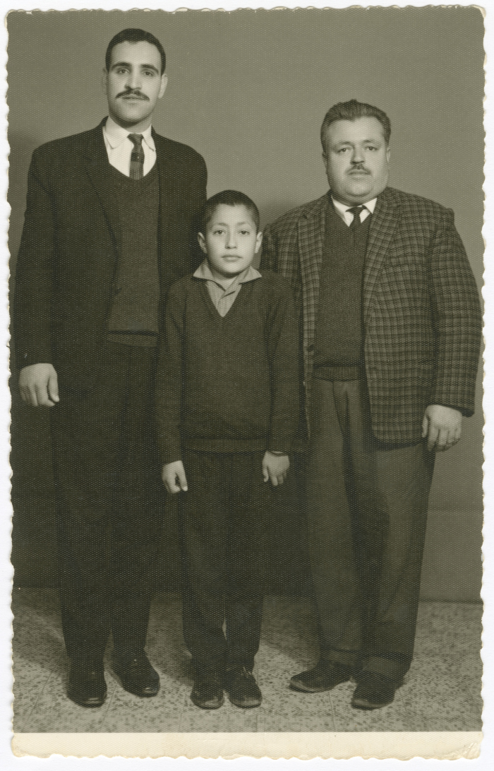Khaled al-Qasim with His Uncle and Cousin, Amman, 27 February 1968