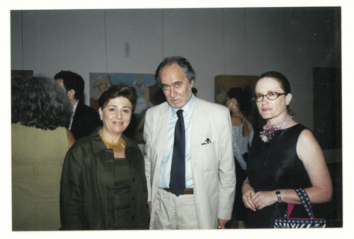 A photograph from the opening of Arab Professionals exhibition, Beirut, 2001