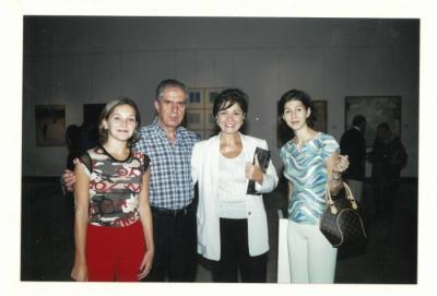 A photograph from the opening of Arab Professionals exhibition, Beirut, 2001