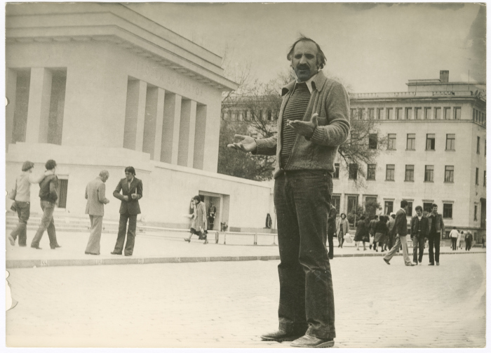 Khalid Mahmoud al-Qasim in a Street in Bulgaria, the 1980s