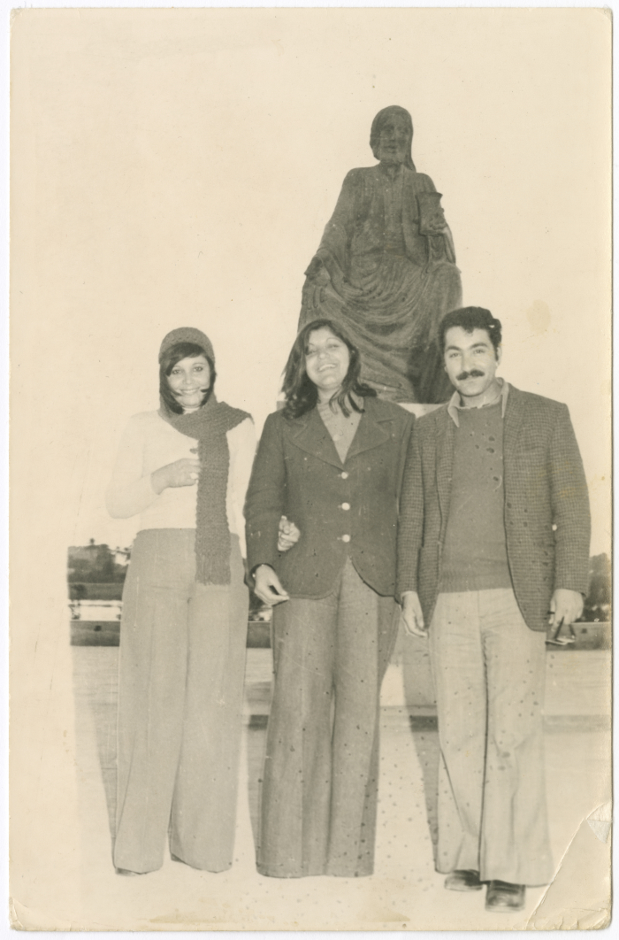 Ahmad and Hanan al-Qasim with a Friend, Baghdad, the 1960s