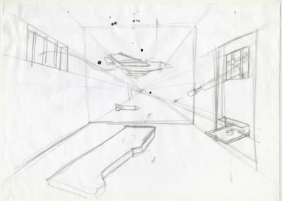  A Caricature Sketch by Artist Mohammad Sabaaneh, 2010-2020