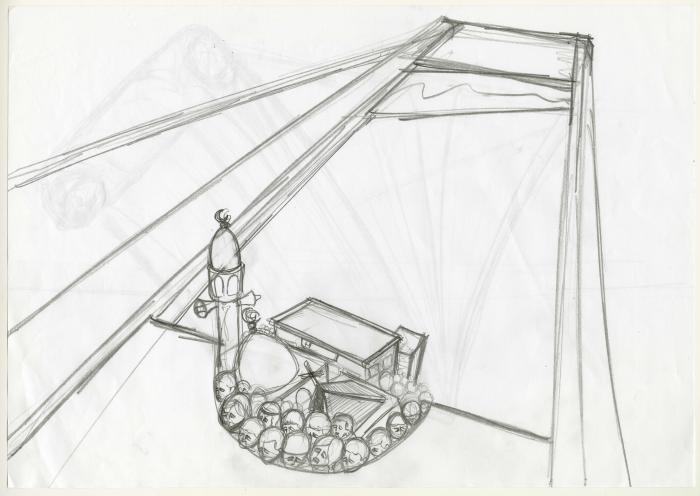  A Caricature Sketch by artist Mohammad Sabaaneh, 2010-2020