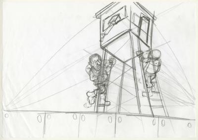 A Caricature Sketch by Artist Mohammad Sabaaneh, 2010-2020