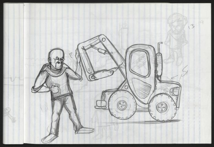 A Notebook of Caricature Sketches by Artist Mohammad Sabaaneh, al-Naqab Prison, May 2013