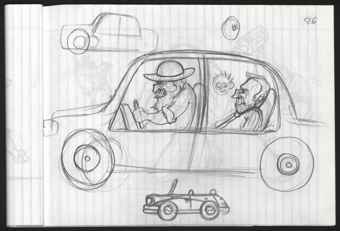 A Notebook of Caricature Sketches by Artist Mohammad Sabaaneh, al-Naqab Prison, May 2013