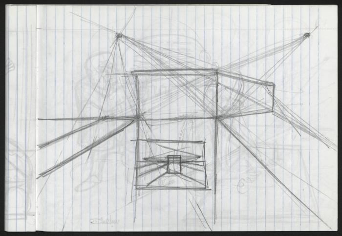 A Notebook of Caricature Sketches by Artist Mohammad Sabaaneh, al-Naqab Prison, May 2013