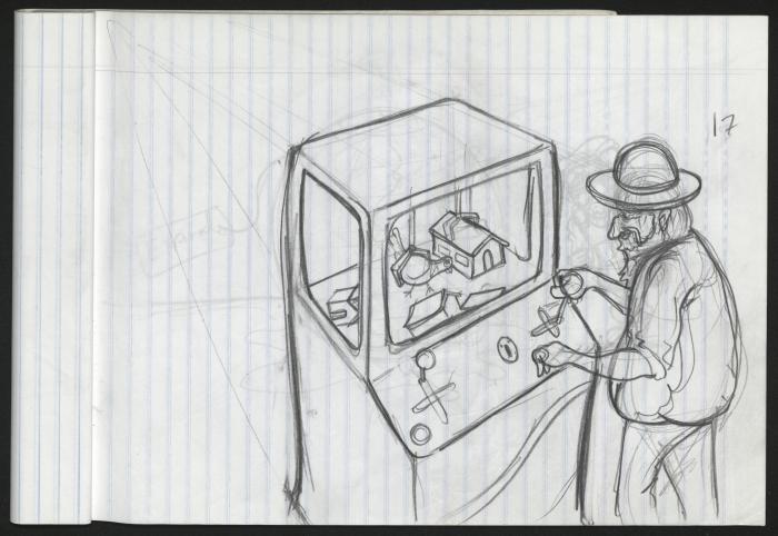 A Notebook of Caricature Sketches by Artist Mohammad Sabaaneh, al-Naqab Prison, May 2013
