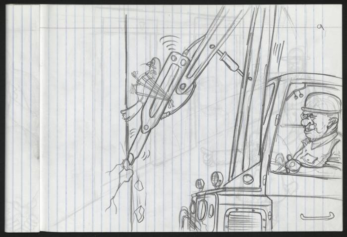 A Notebook of Caricature Sketches by Artist Mohammad Sabaaneh, al-Naqab Prison, May 2013