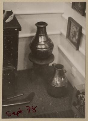 Copper Items Exhibited at The Gallery, Amman, September 1978