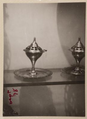 A Brass Incense in an Exhibition at The Gallery, Amman, September 1978