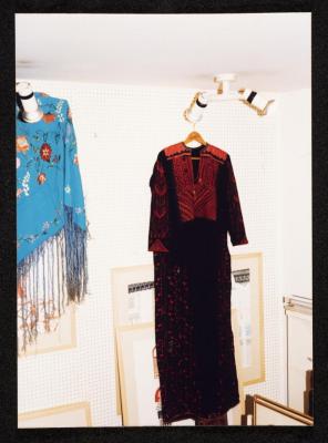 Embroidery Shawl and Thobe Exhibited at The Gallery, Amman