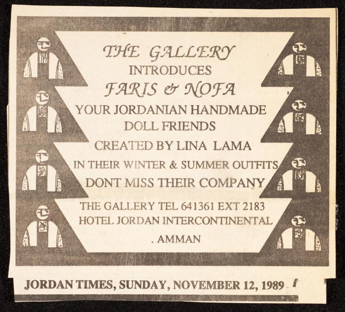 A Clipping from the Jordan Times, Amman, 1989