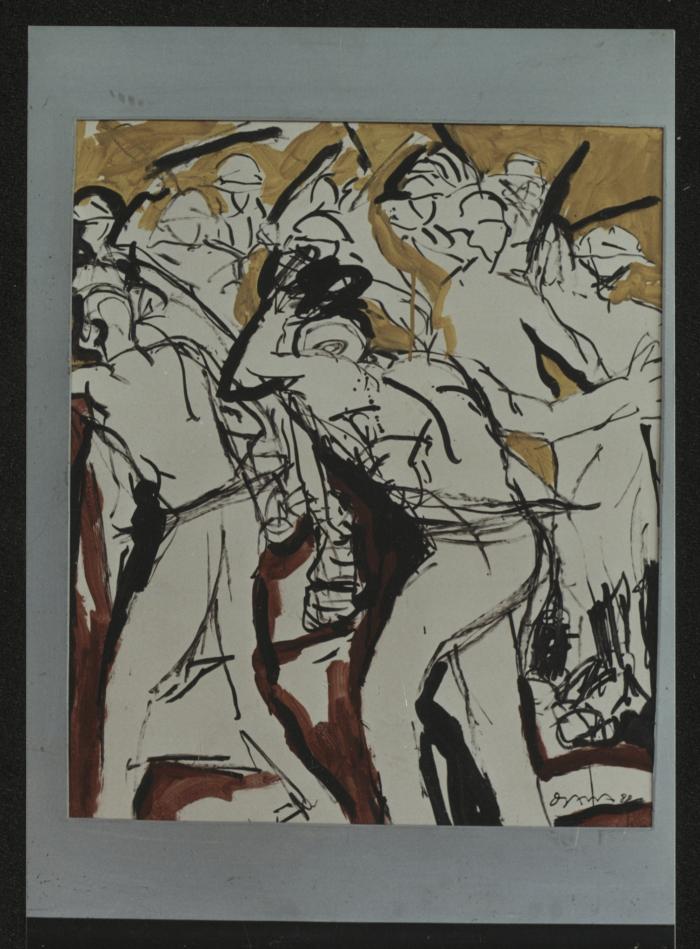A photograph with painting 