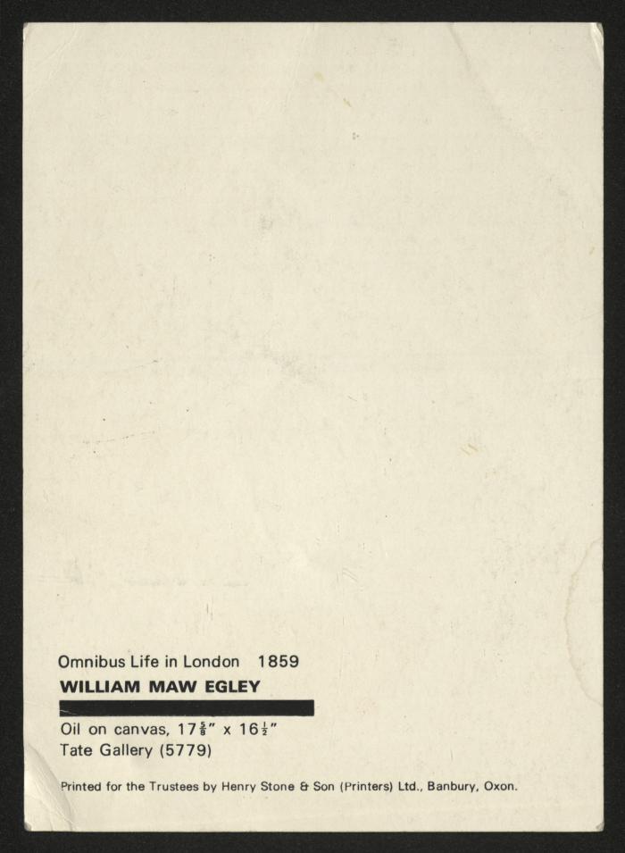 A postcard with a painting by the artist William Maw Egley 