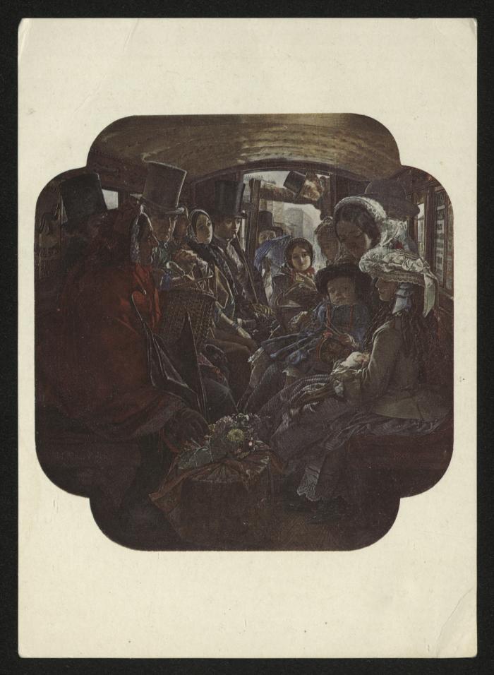 A postcard with a painting by the artist William Maw Egley 