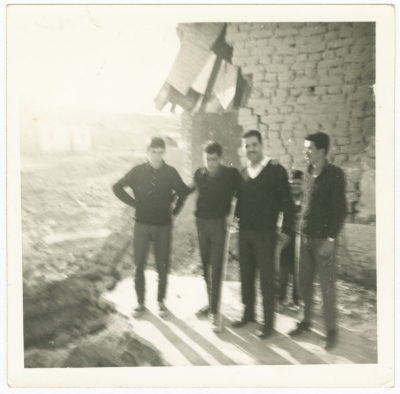 Omar al-Qasim with Some of His Students, Jenin, the 1960s 