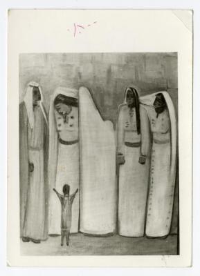 A photograph of a painting by the artist Faten Tubasi